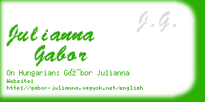 julianna gabor business card